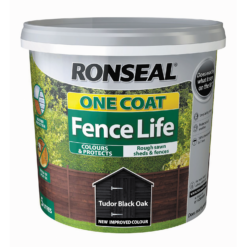 Ronseal One Coat Fence Life Paint Tudor Black Oak - 5L -Rust-Oleum || Hammerite Sales 12804242 2274942087505862
