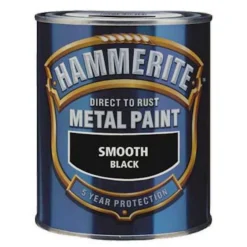 Hammerite Direct To Rust Metal Paint - Black - 2.5L