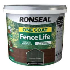 Ronseal One Coat Fence Life Paint Forest Green - 9L -Rust-Oleum || Hammerite Sales 12804808 6074942086731547