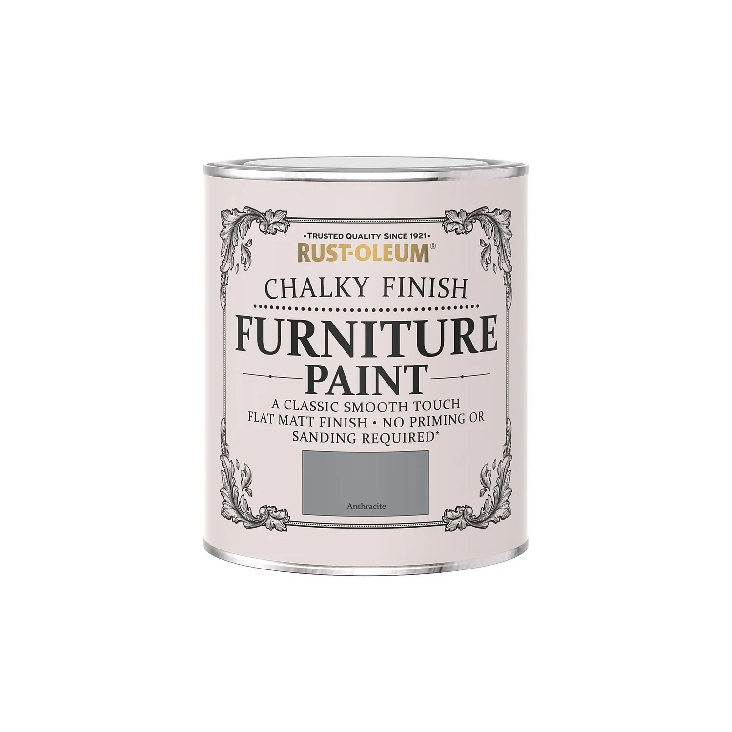 Rust-Oleum Chalky Furniture Paint - Anthracite - 750ml 6 Rust-Oleum Chalky Furniture Paint - Anthracite - 750ml - Image 4