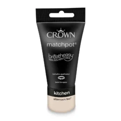 Crown Breatheasy Kitchen - Afternoon Tea - Matt Paint - 40ml -Rust-Oleum || Hammerite Sales 12814055 1784857364684044