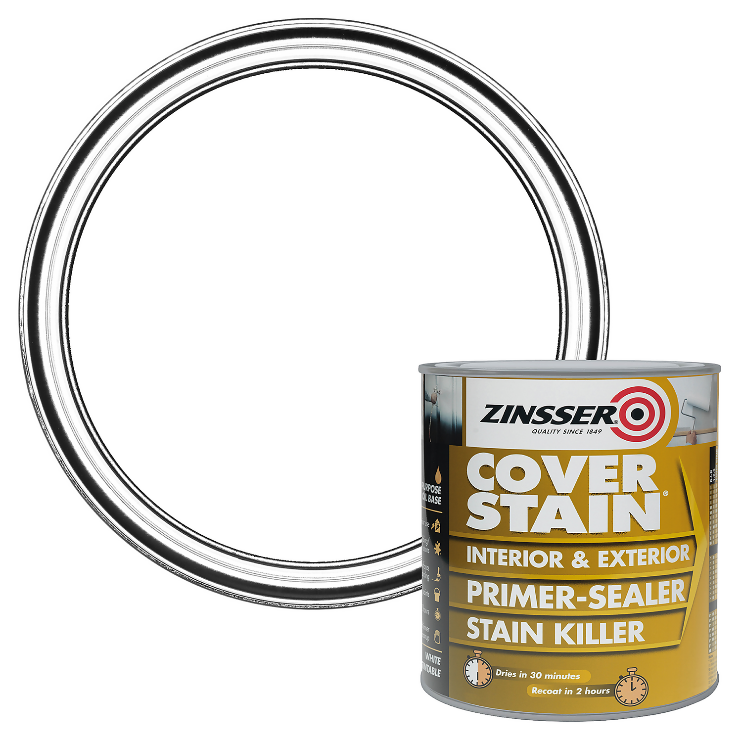 Zinsser Coverstain Primer Sealer - 500ml 3 Zinsser Coverstain Primer Sealer - 500ml