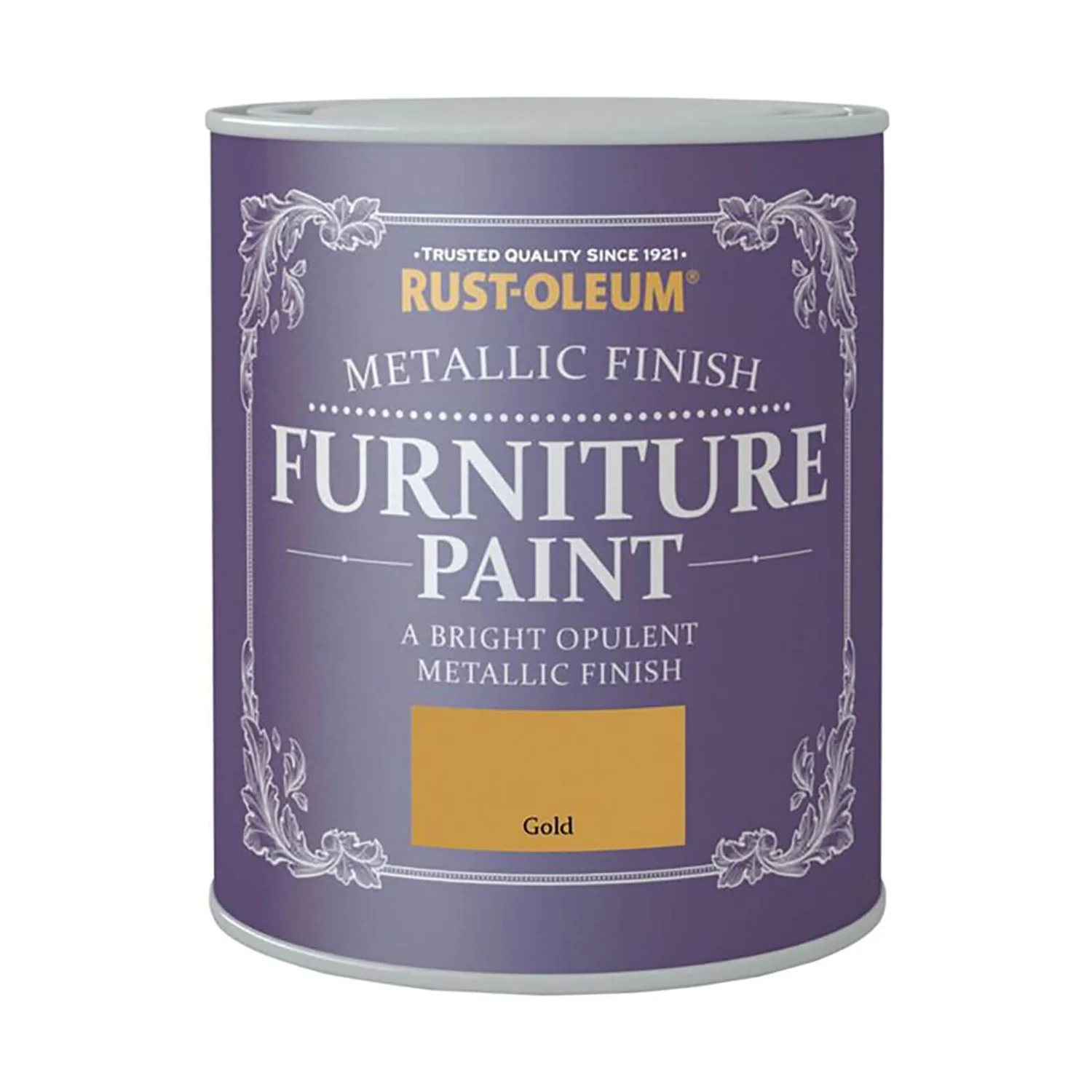 Rust-Oleum Metallic Furniture Paint - Gold - 125ml 3 Rust-Oleum Metallic Furniture Paint - Gold - 125ml