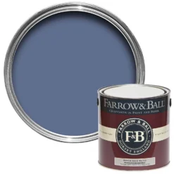 Farrow & Ball Modern Eggshell Paint Pitch Blue - 2.5L