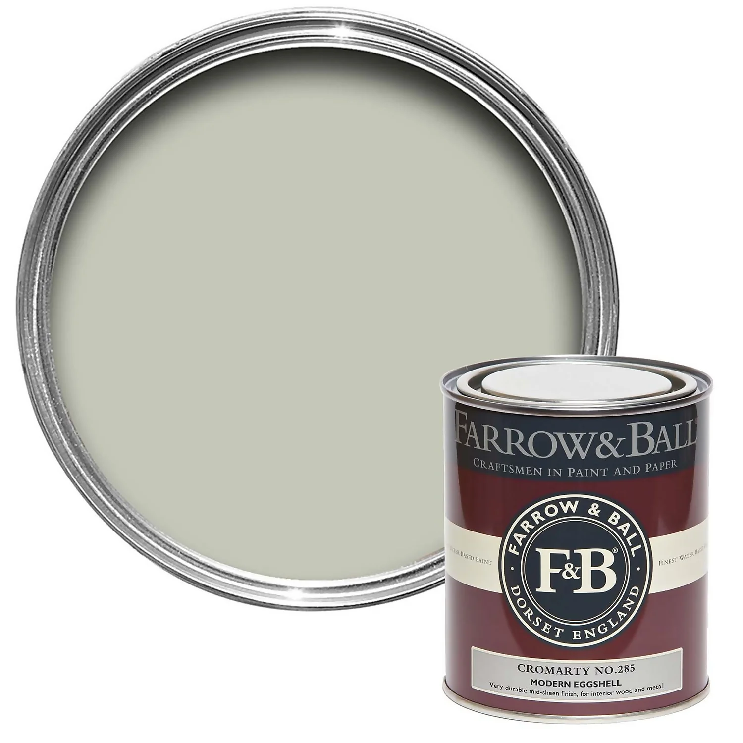 Farrow & Ball Modern Eggshell Paint Cromarty - 750ml 3 Farrow & Ball Modern Eggshell Paint Cromarty - 750ml