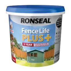 Ronseal Fence Life Plus Paint Sage - 5L -Rust-Oleum || Hammerite Sales 12821351 1614942086864861