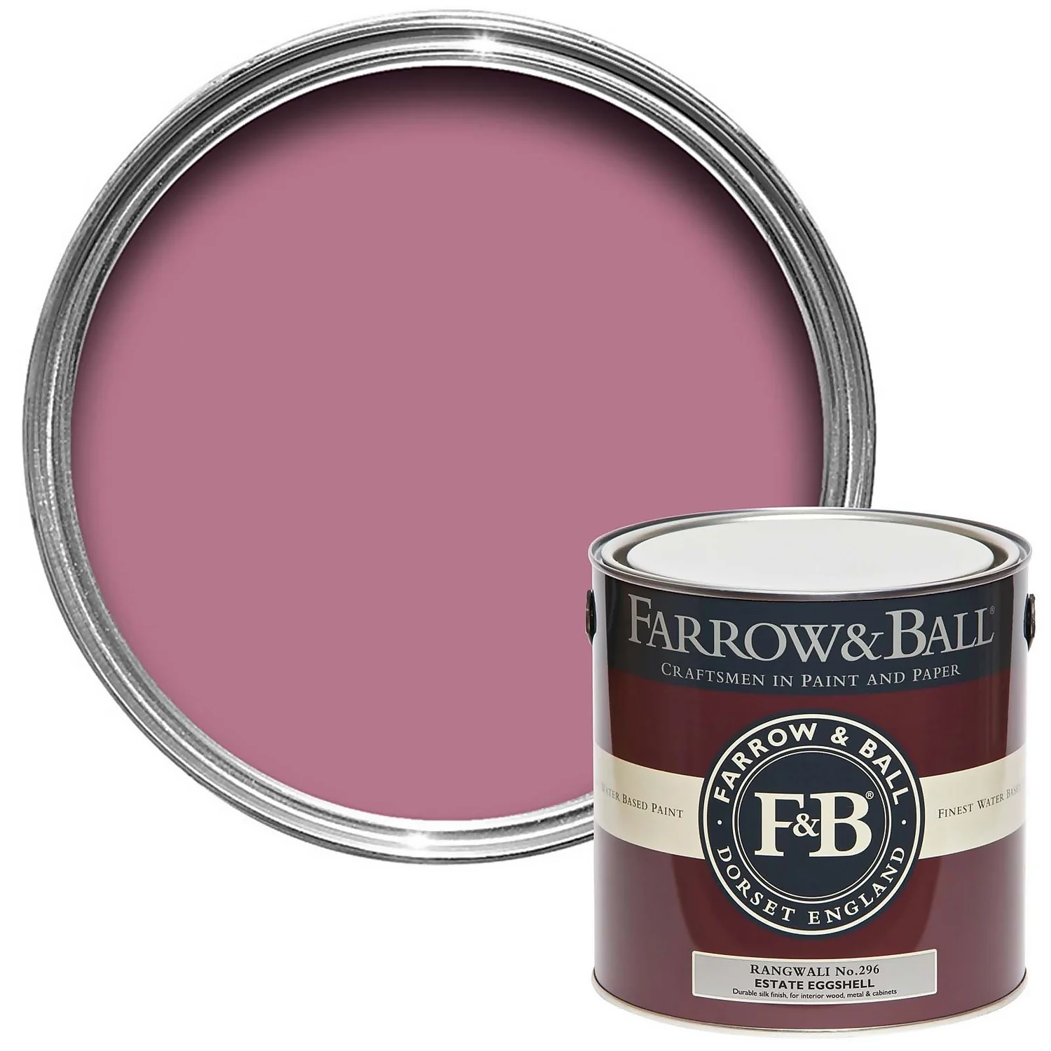 Farrow & Ball Estate Eggshell Paint Rangwali - 2.5L 3 Farrow & Ball Estate Eggshell Paint Rangwali - 2.5L