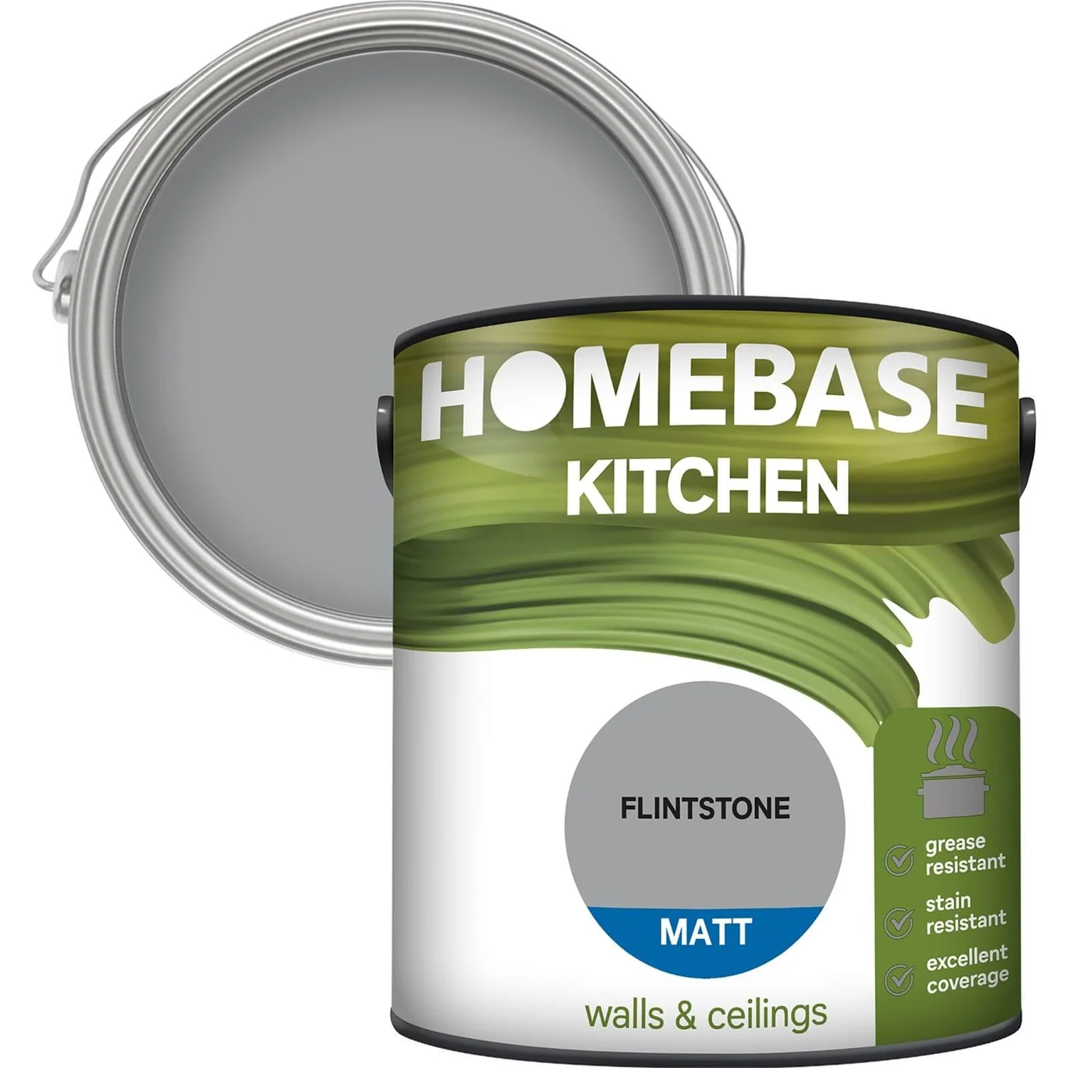 Homebase Kitchen Matt Paint - Flintstone 2.5L 3 Homebase Kitchen Matt Paint - Flintstone 2.5L