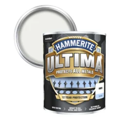 Hammerite Ultima Smooth Metal Paint - White - 750ml