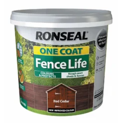 Ronseal One Coat Fence Life Paint Red Cedar - 5L -Rust-Oleum || Hammerite Sales 12841672 9264942087194441