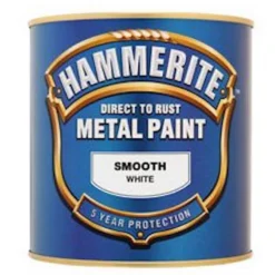 Hammerite White - Exterior Smooth Metal Paint - 250ml