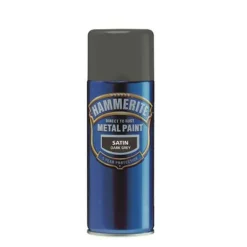Hammerite Black - Aerosol Direct To Rust Metal Paint - 400ml