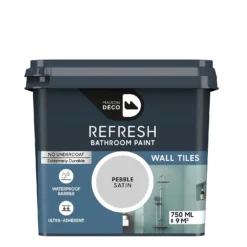Maison Deco Refresh Bathroom Wall Tile Paint Pebble - 750ml