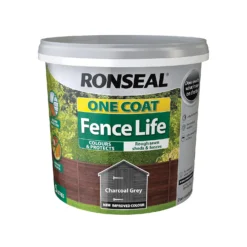 Ronseal One Coat Fence Life Charcoal Grey 5L -Rust-Oleum || Hammerite Sales 13531571 1024934551534242