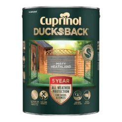 Cuprinol Ducksback Shed & Fence Paint Misty Heathland - 5L -Rust-Oleum || Hammerite Sales 14231555 3995036400424629