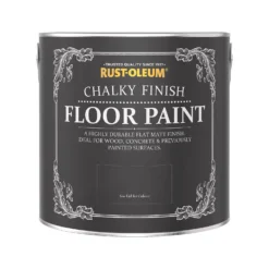 Rust-Oleum Chalky Floor Paint Black Sand - 2.5L -Rust-Oleum || Hammerite Sales 14606519 4925053487447289